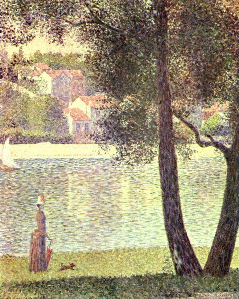 Georges Seurat Die Seine bei Courbevoie France oil painting art